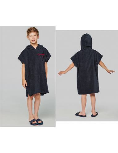 Poncho éponge à capuche enfant